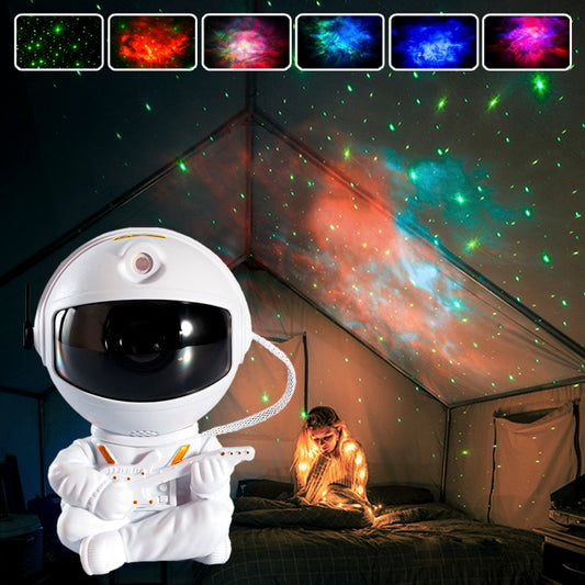 Astronaut Projector Light Galaxy Star Starry Sky Night Lights Lamp for Bedroom, Nursery, Childrens Room (Kawaii Luminaires Room Decor Aesthetics)