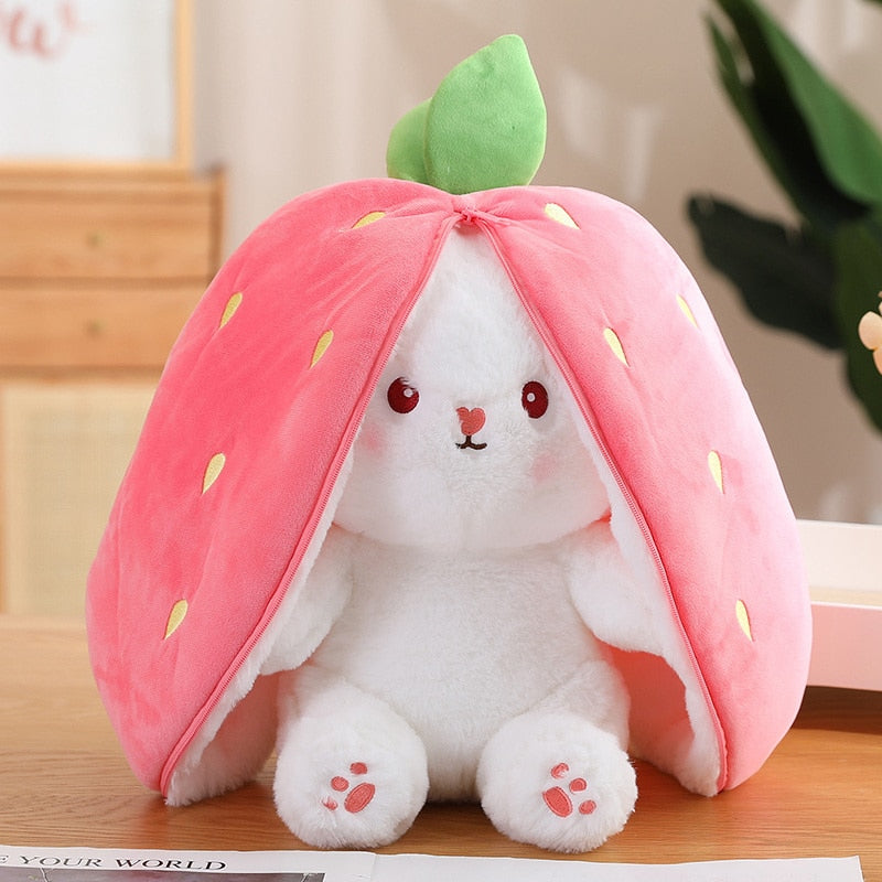 Carrot Rabbit Plush Toy Stuffed Animal, Soft Bunny