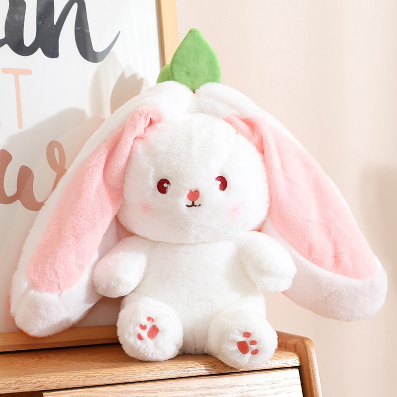 Carrot Rabbit Plush Toy Stuffed Animal, Soft Bunny