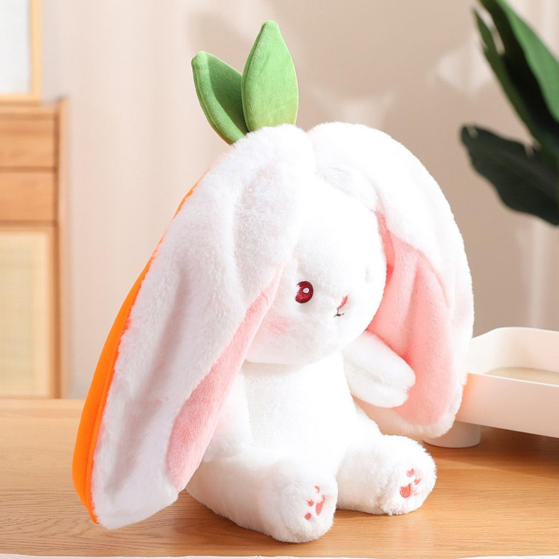 Carrot Rabbit Plush Toy Stuffed Animal, Soft Bunny