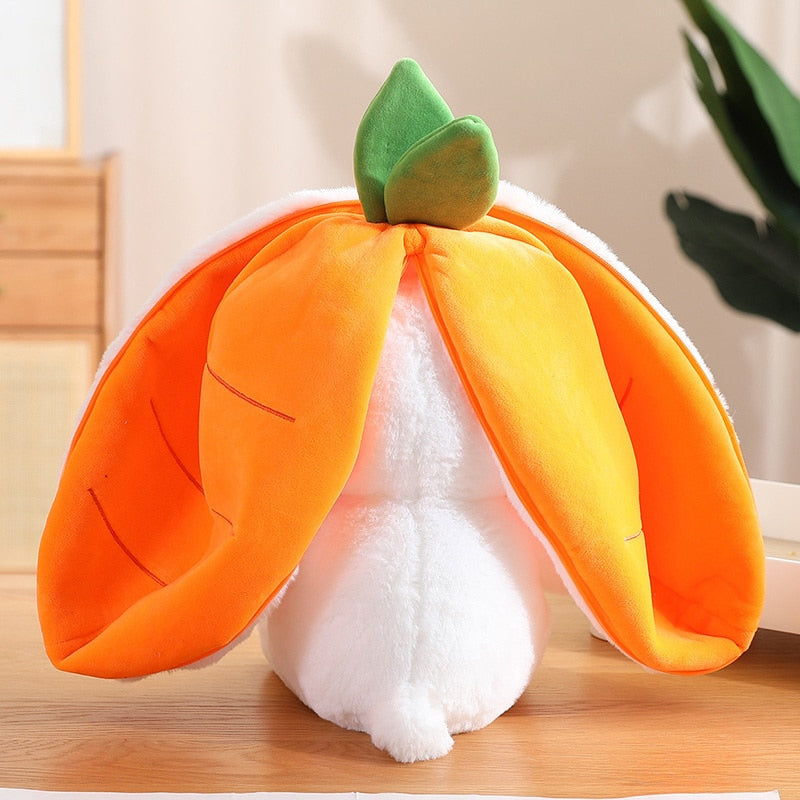 Carrot Rabbit Plush Toy Stuffed Animal, Soft Bunny