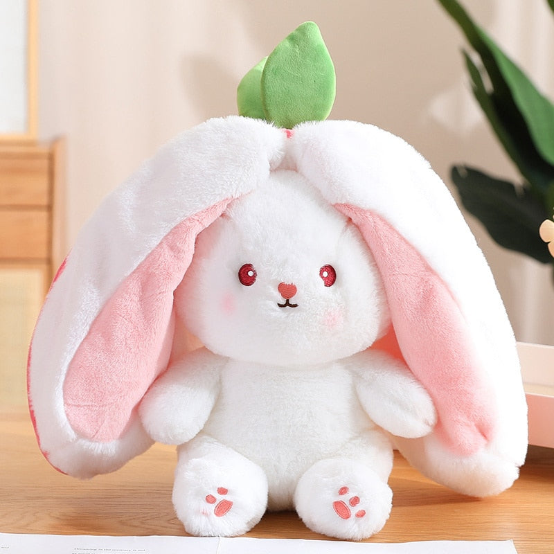 Carrot Rabbit Plush Toy Stuffed Animal, Soft Bunny