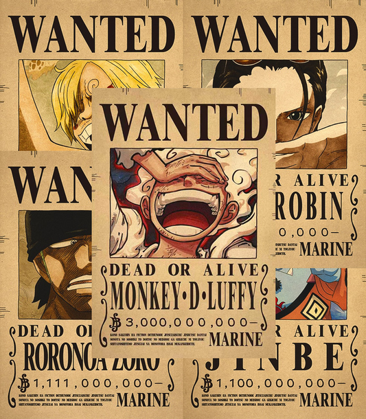 One Piece: Emperor Of The Sea, Luffy, and his crews, Wanted Posters, Bounties After Wano Arc Battle