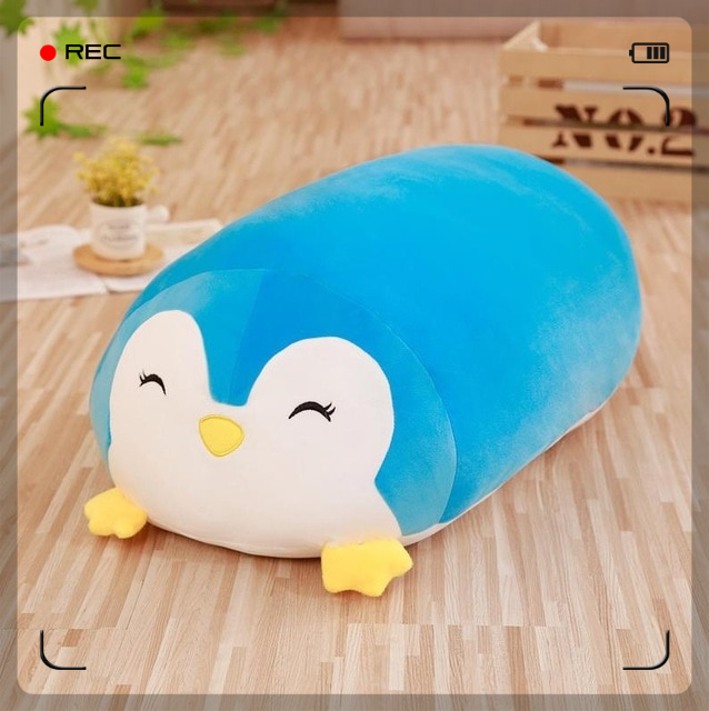 Wholehearted Sweet Animals Penguin Pig Totoro, Plush Toy Soft Cartoon Stuffed Baby Pillow Gifts for Boys Girls