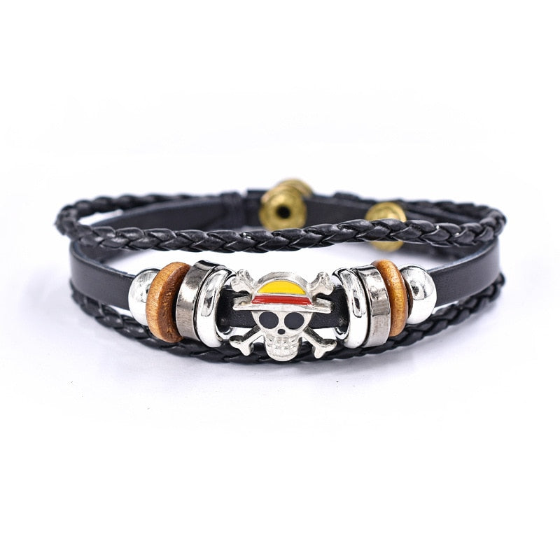 One Piece Bracelet Anime Skull Punk