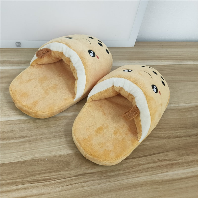 Cute Kawaii Bubble Tea Slippers