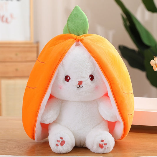 Carrot Rabbit Plush Toy Stuffed Animal, Soft Bunny