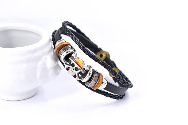 One Piece Bracelet Anime Skull Punk